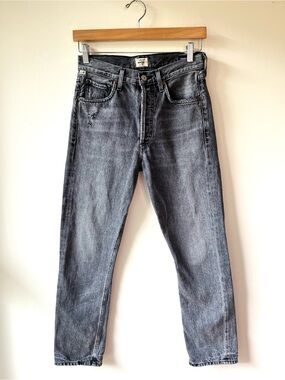 Citizens of Humanity Charlotte High-Waist Straight Leg Jeans Gray Wash Size 25